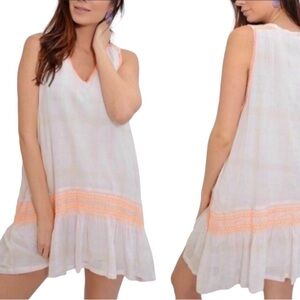 NWT Free People Run With Me Plaid Mini Dress w/Pockets Sz S Ptp 22”